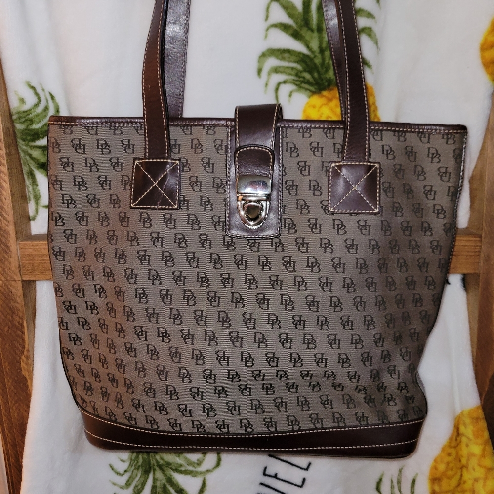 Dooney & Bourke (Dooney and Bourke) Chocolate Canvas Tote